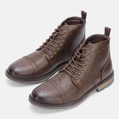 Funki Findz | Boots | Men's Faux Leather Smart Dress Boots