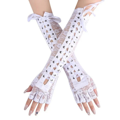 Funki Findz | Gloves | Women's Elbow Length Fingerless Gloves
