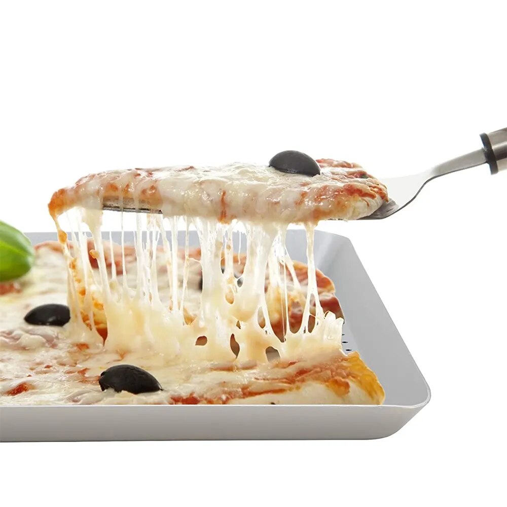 Funki Findz | Pizza Pans | Perforated Square Pizza Baking Trays