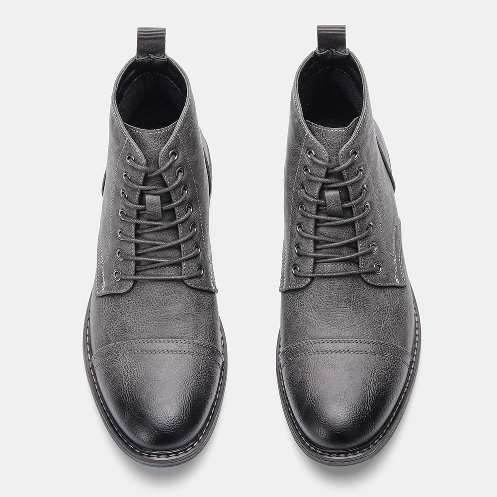 Funki Findz | Boots | Men's Faux Leather Smart Dress Boots