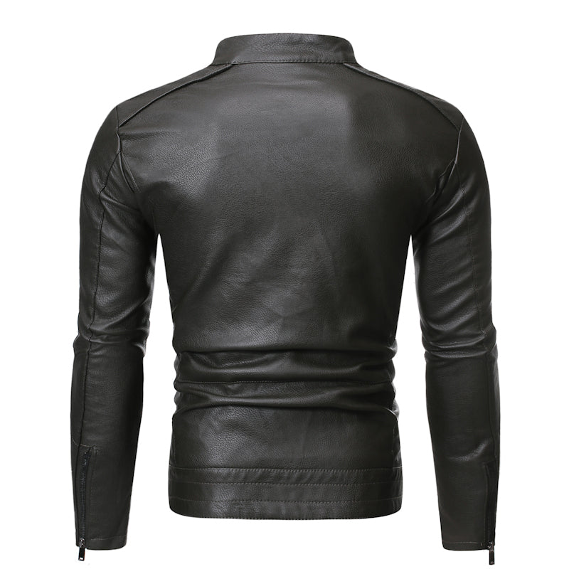 Funki Findz | Jackets | Men's Women's Slim PU Leather Jacket