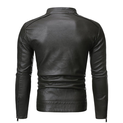 Funki Findz | Jackets | Men's Women's Slim PU Leather Jacket
