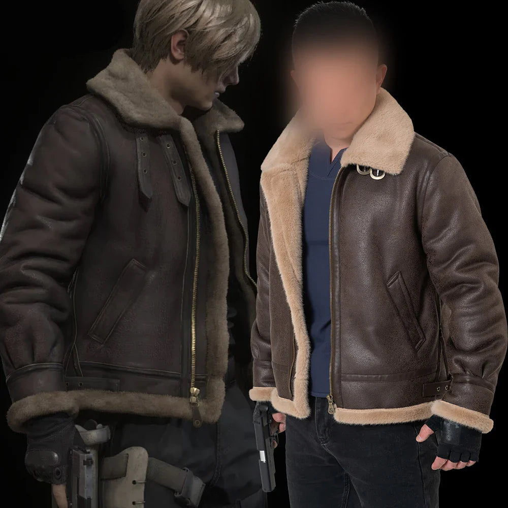 Funki Findz | Jackets | Men's Faux Leather Fleece Winter Jacket