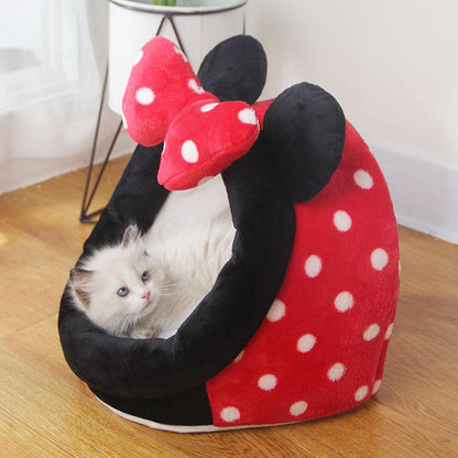 Funki Findz | Pet Beds | Cat Bed | Warm Cozy Kitten Cat Cave