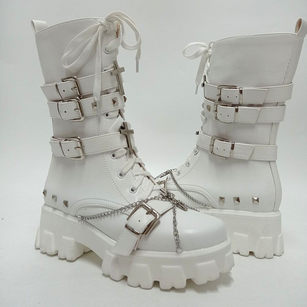 Funki Findz | Boots | Women's New Gothic Style Platform Boots