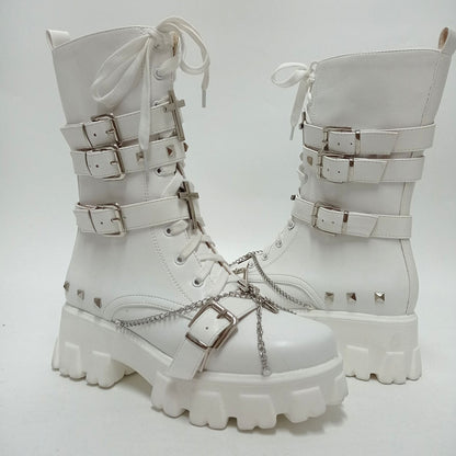 Funki Findz | Boots | Women's New Gothic Style Platform Boots