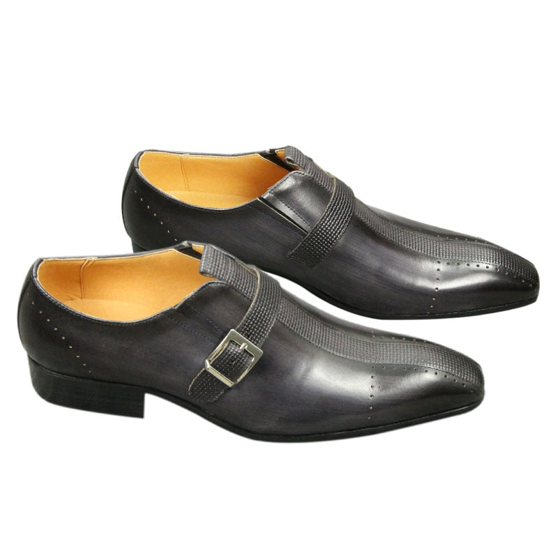 Funki Findz | Shoes | Men's Genuine Leather Formal Dress Shoe