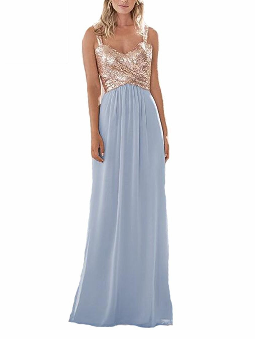Funki Findz | Dresses | Women's Sequin Prom Bridesmaid Dress