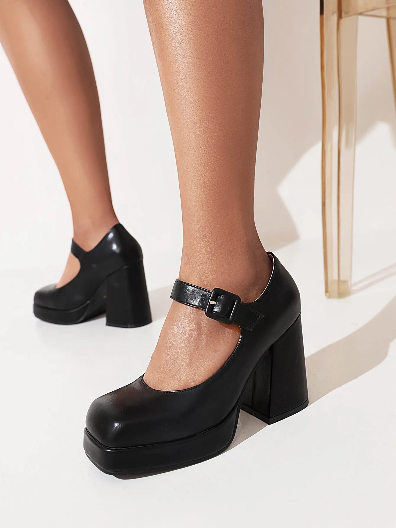 Funki Findz | Shoes | Women's Chunky Heel Platform Mary Janes