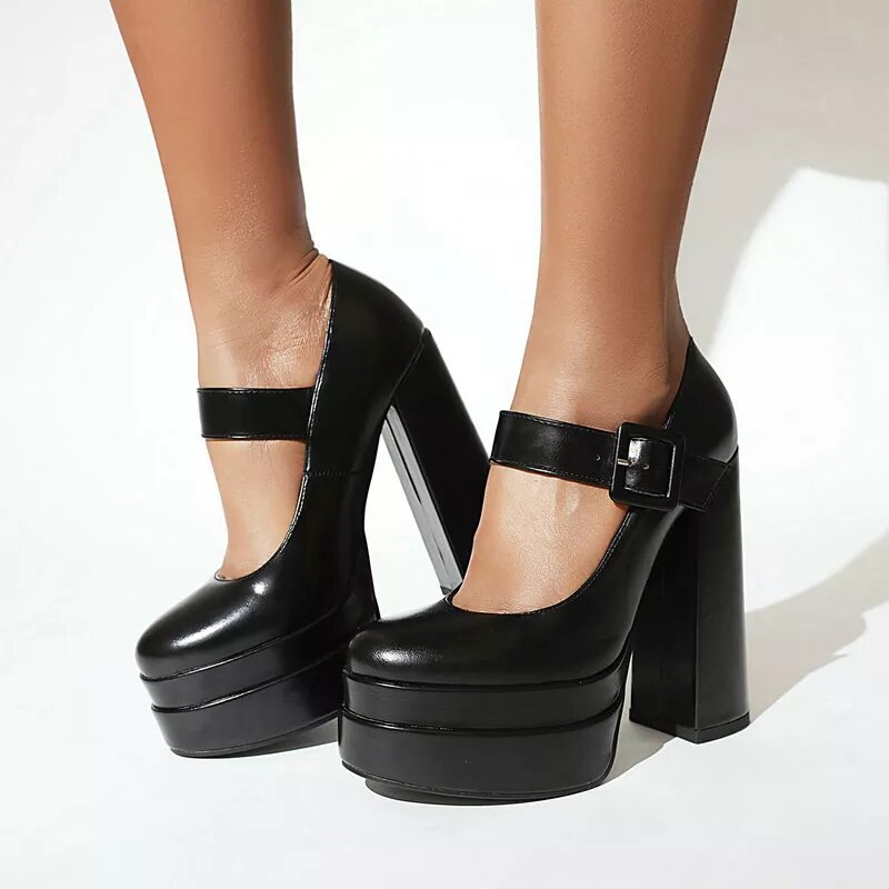 Funki Findz | Shoes | Women's High Heel Chunky Platform Shoes
