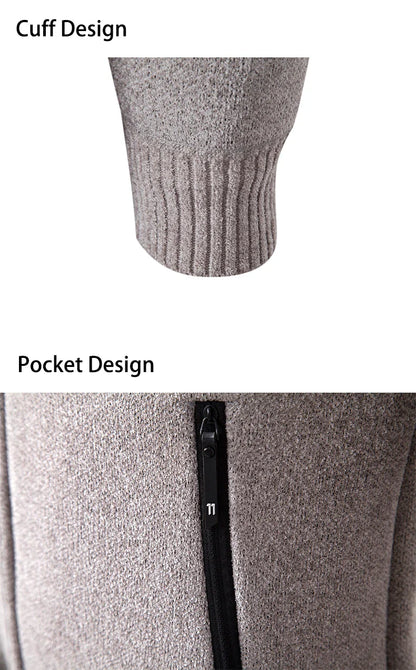 Funki Findz | Sweaters | Men's Slim Mock Neck Zip Up Cardigans