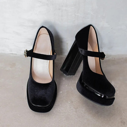 Funki Findz | Shoes | Women's Luxury Velour Mary Jane Pumps