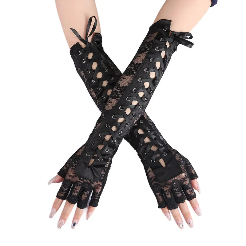 Funki Findz | Gloves | Women's Elbow Length Fingerless Gloves