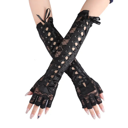 Funki Findz | Gloves | Women's Elbow Length Fingerless Gloves