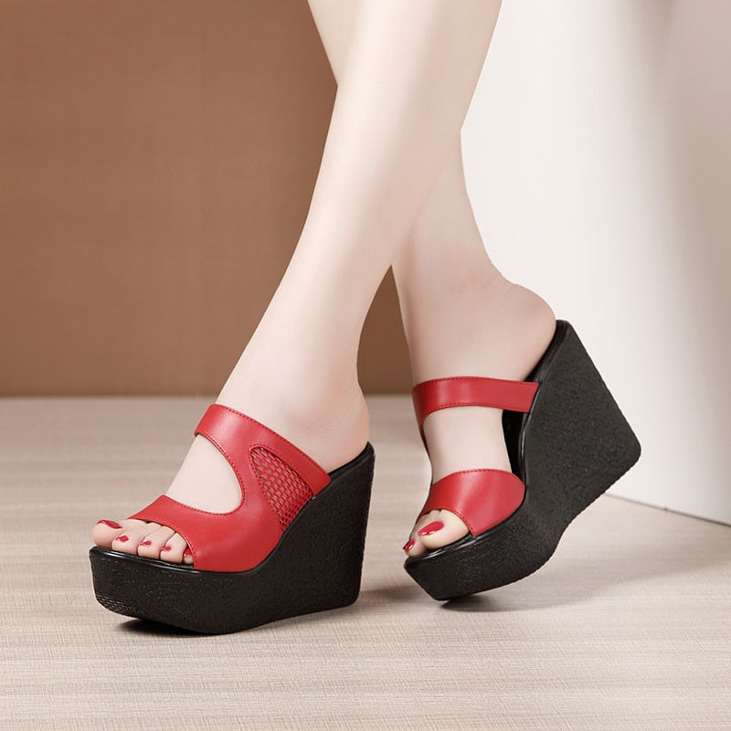 Funki Findz | Shoes | Women's Platform Wedge Mesh Sandals