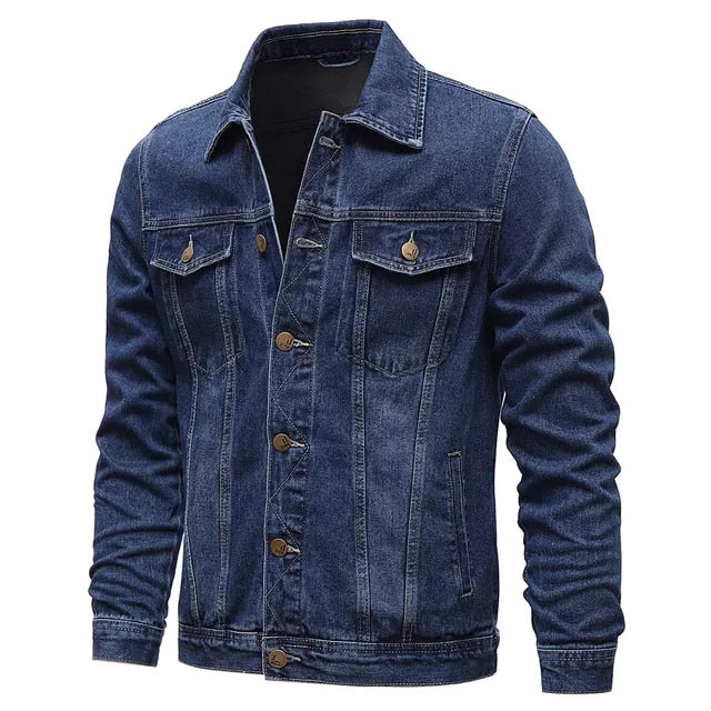 Funki Findz | Jackets | Men's Classic Denim Slim Fit Jacket 5XL