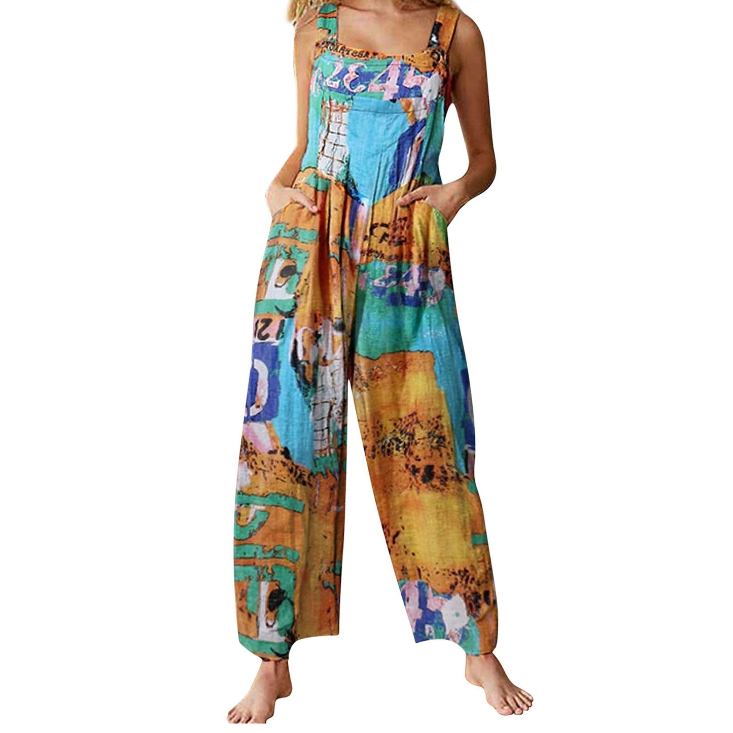 Funki Findz | Pants | Women's Loose Fit Romper | Wide Leg