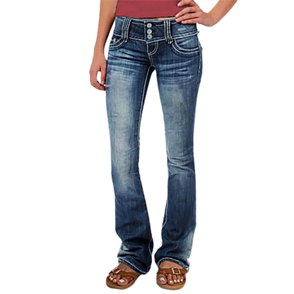 Funki Findz | Pants | Women's Ripped Low Rise Bootcut Jeans