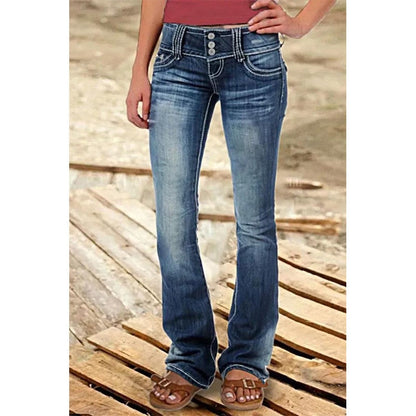 Funki Findz | Pants | Women's Ripped Low Rise Bootcut Jeans