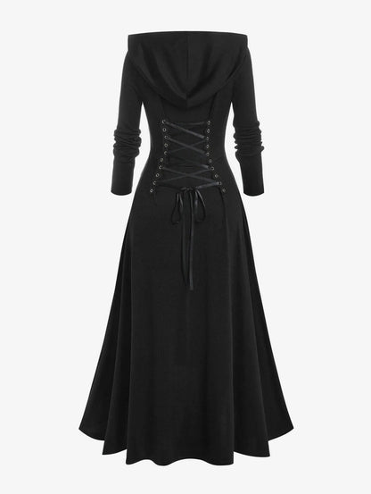 Funki Findz | Dresses | Women's Long Hooded Gothic Dress