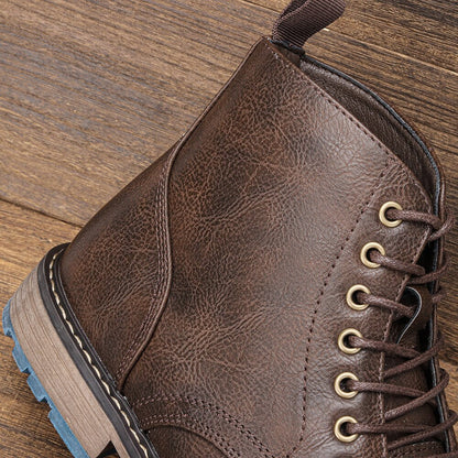 Funki Findz | Boots | Men's Faux Leather Smart Dress Boots
