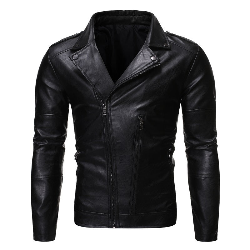 Funki Findz | Jackets | Men's Women's PU Leather Slim Jacket
