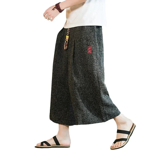 Funki Findz | Pants | Men's Long Japanese Kimono Wide Shorts