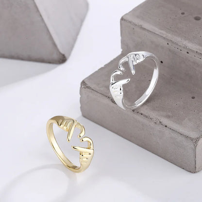 Funki Findz | Rings | Women's Love Heart Hand Gesture Ring
