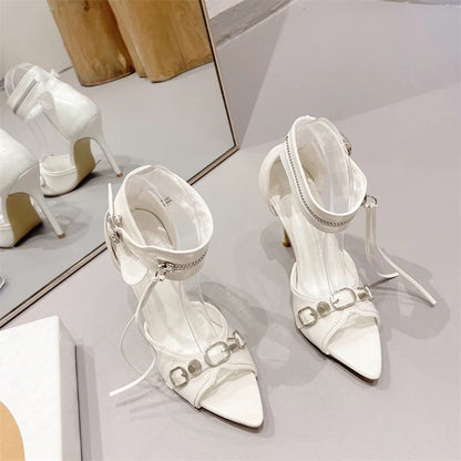 Funki Findz | Shoes | Women's Super High Zipper Strap Sandals