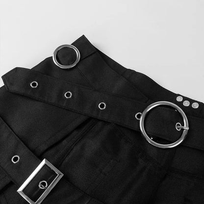Funki Findz | Skirts | Men's Gothic Punk Buckle Strap Half Skirts
