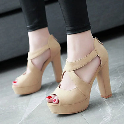 Funki Findz | Shoes | Women's Block Heel High Platform Sandal