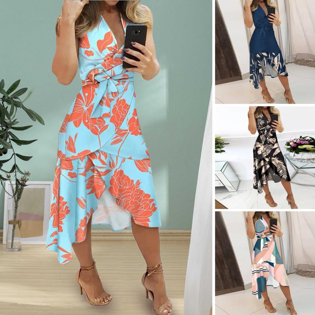 Funki Findz | Dresses | Women's Summer Party Midi Wrap Dress
