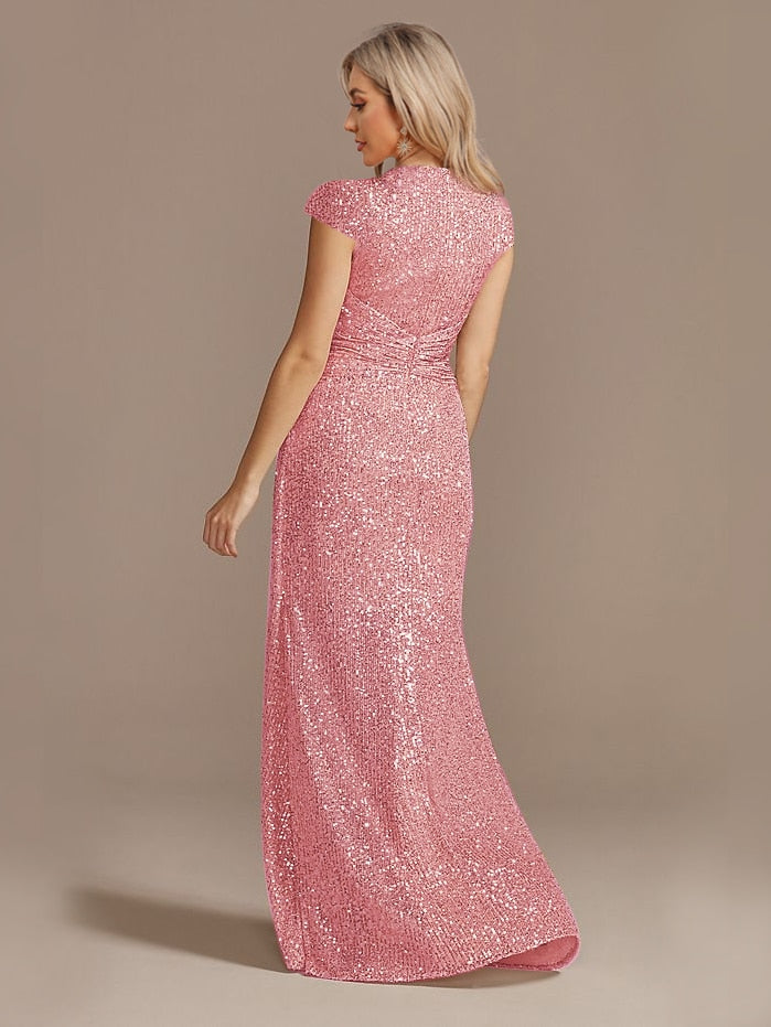Funki Findz | Dresses | Women's Elegant Long Sequin Dress