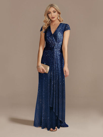 Funki Findz | Dresses | Women's Elegant Long Sequin Dress