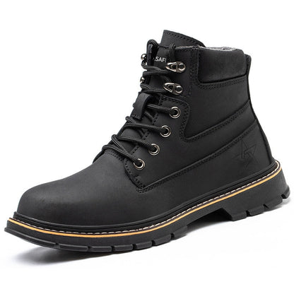 Funki Findz | Boots | Men's Steel Cap Toe High-Top Work Boots