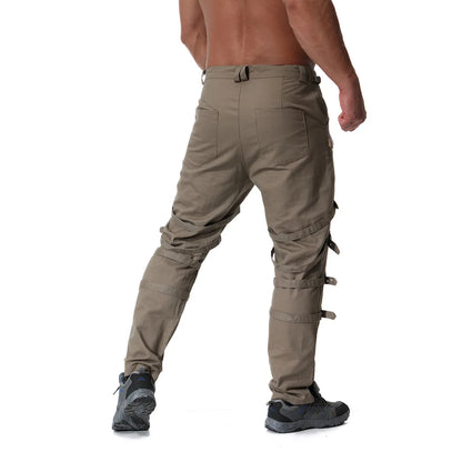 Funki Findz | Pants | Men's Gothic Punk Buckle Strap Zip Pants