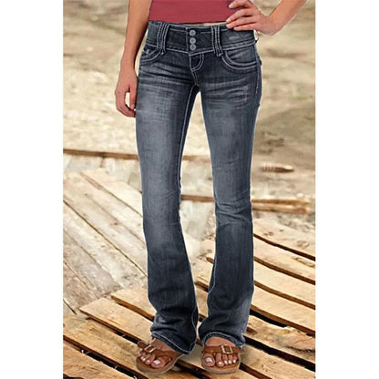 Funki Findz | Pants | Women's Ripped Low Rise Bootcut Jeans