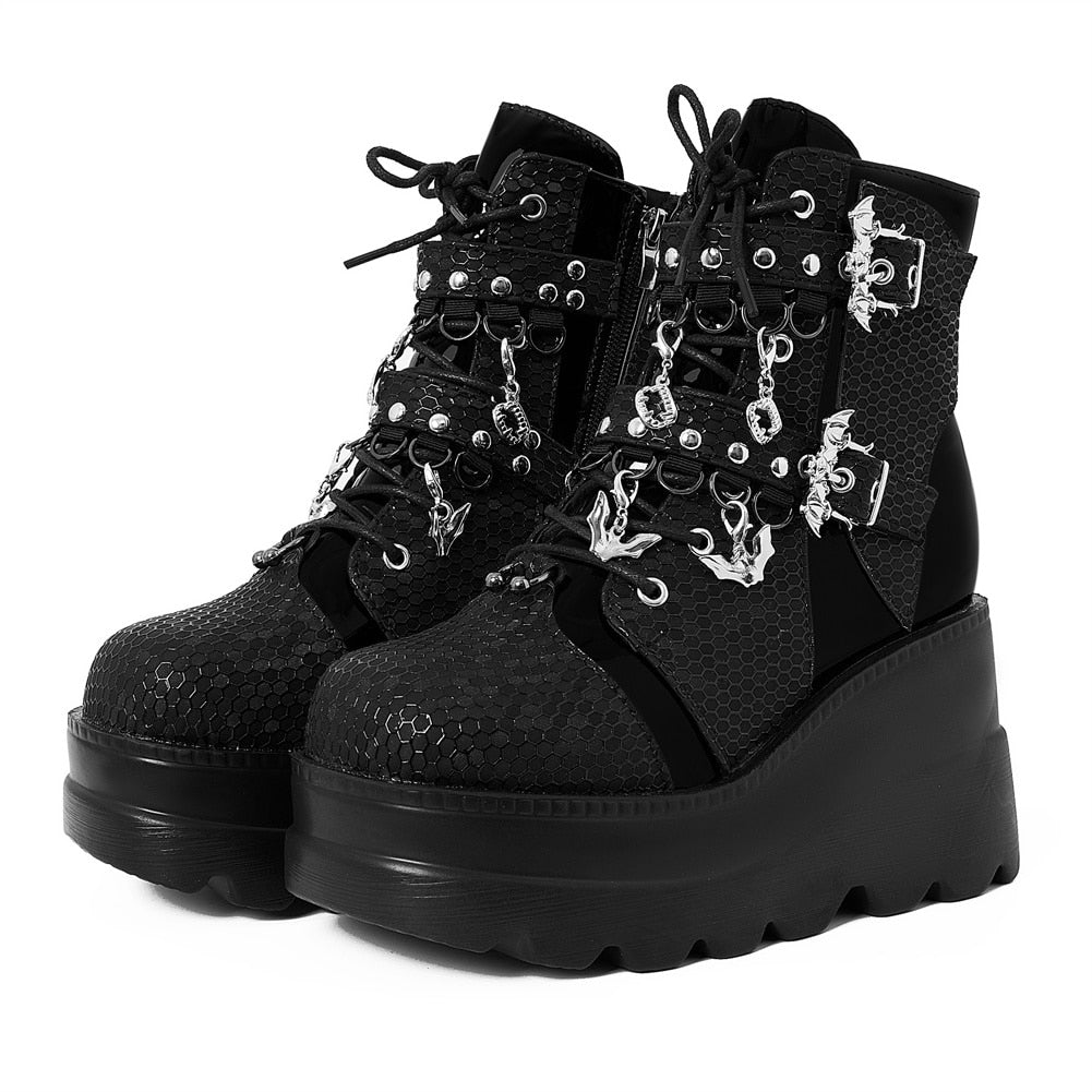 Funki Findz | Boots | Women's New Gothic Style Platform Boots