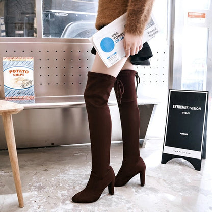 Funki Findz | Boots | Women's Over-the-Knee High Chelsea Boot