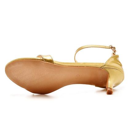 Funki Findz | Shoes | Women's Low Heel Wedding Prom Sandals