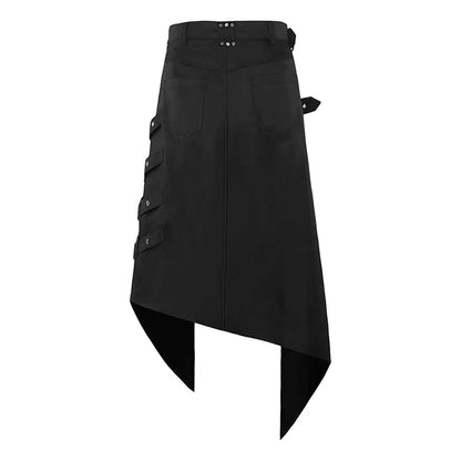 Funki Findz | Skirts | Men's Gothic Punk Buckle Strap Half Skirts