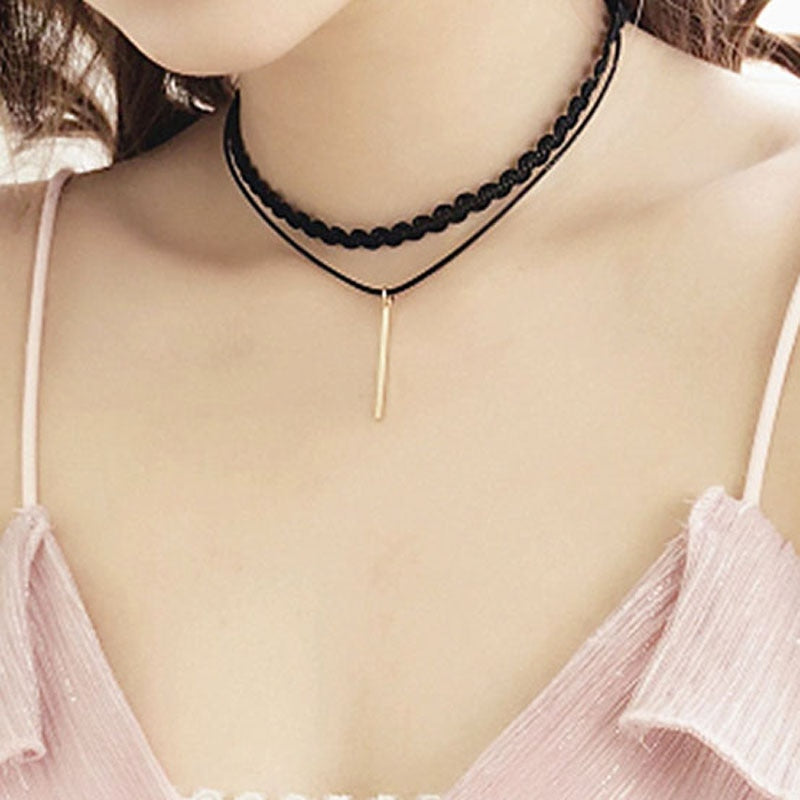 Funki Findz | Necklaces | Women's Black Goth Choker Necklace