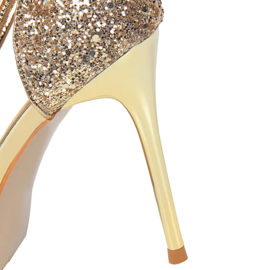 Funki Findz | Shoes | Women's Sparkly Glitter Wedding Sandals