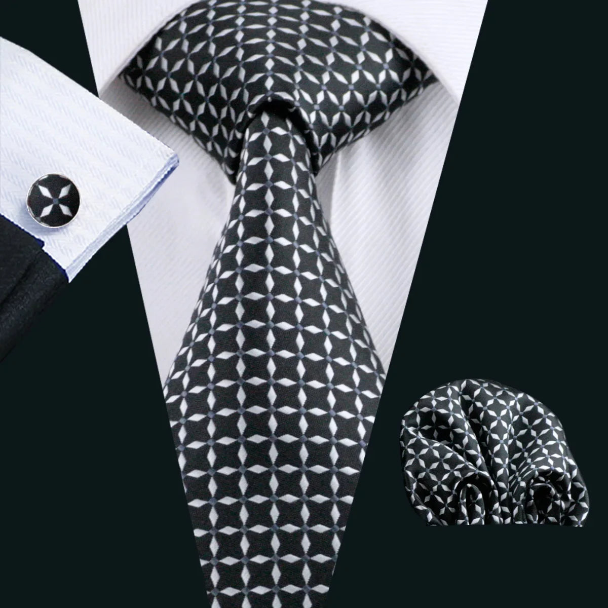Funki Findz | Neckties | Men's Stylish Formal Silk Ties 3Pcs Sets