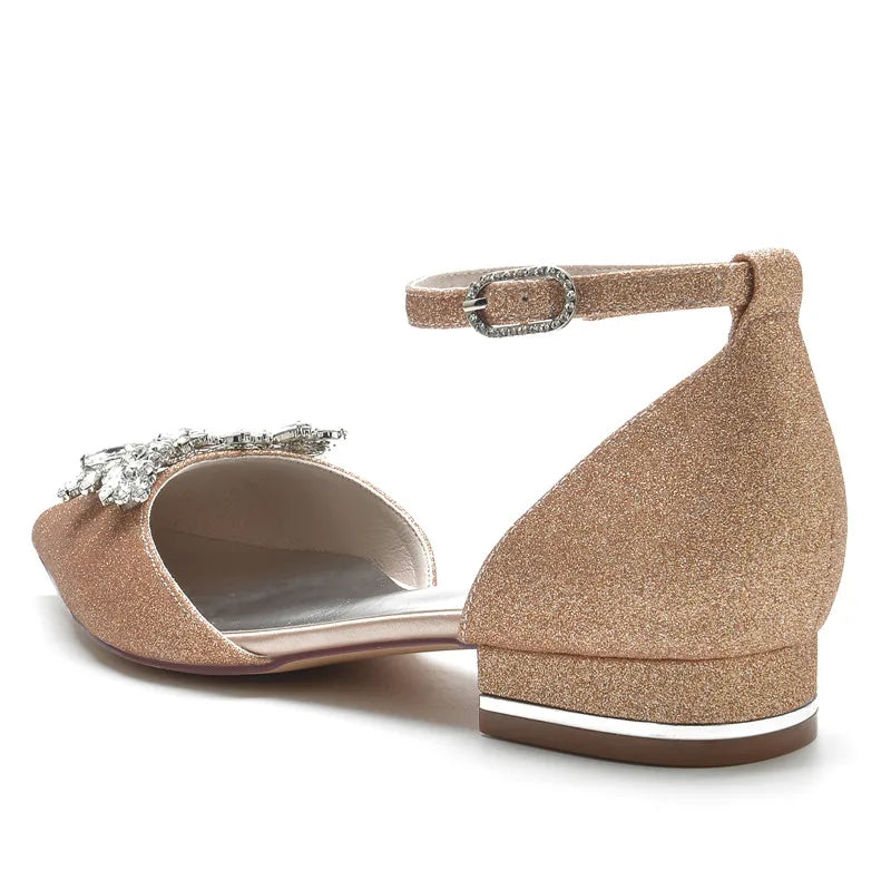 Funki Findz | Shoes | Women's Crystal Beaded  Bridal Prom Flats