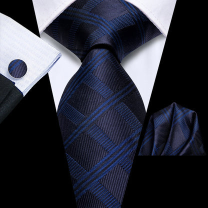 Funki Findz | Neckties | Men's Elegant Silk Wedding 3Pcs Tie Set