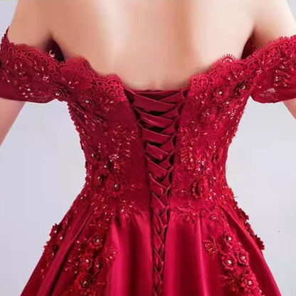 Funki Findz | Dresses | Women's Elegant Long Satin Ball Gown