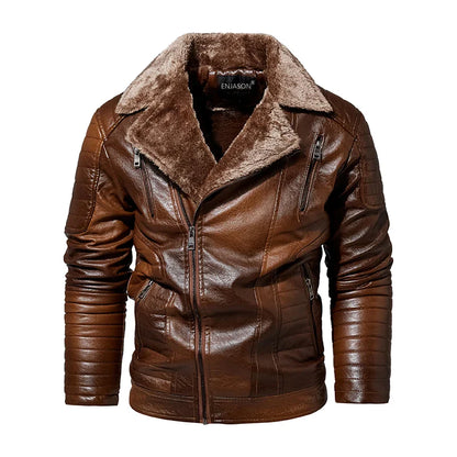 Funki Findz | Jackets | Men's Faux Leather Windbreaker Jacket