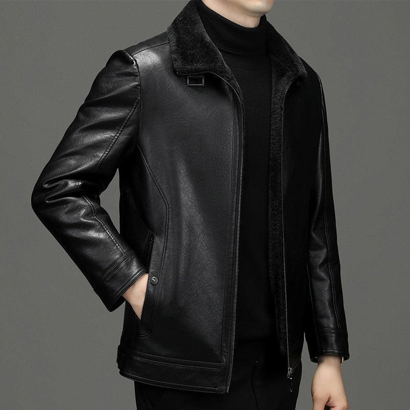 Funki Findz | Jackets | Men's Real Leather Fleece Lined Jackets