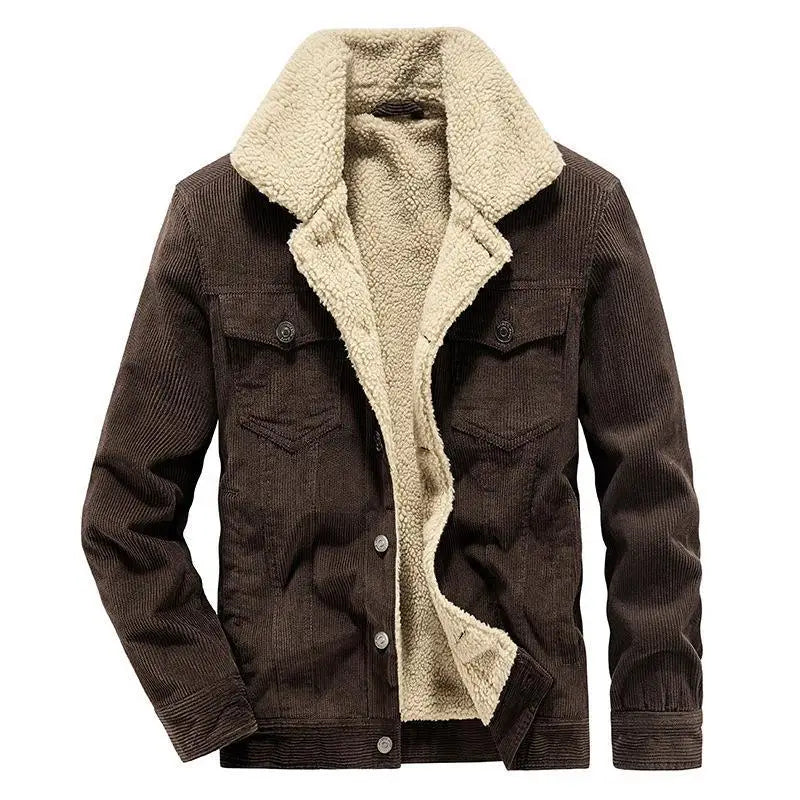 Funki Findz | Jackets | Men's Corduroy Fleece Winter Jacket